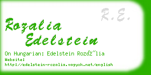 rozalia edelstein business card